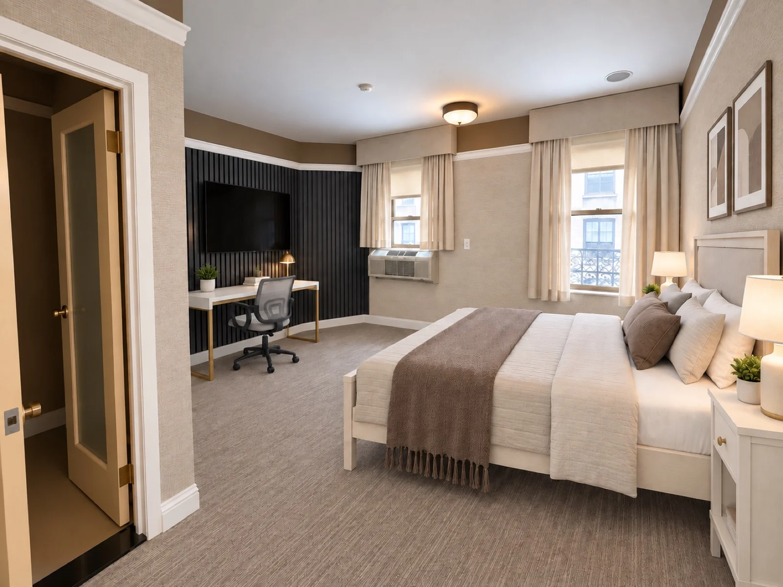 Private room with private bathroom in Midtown – Utilities included