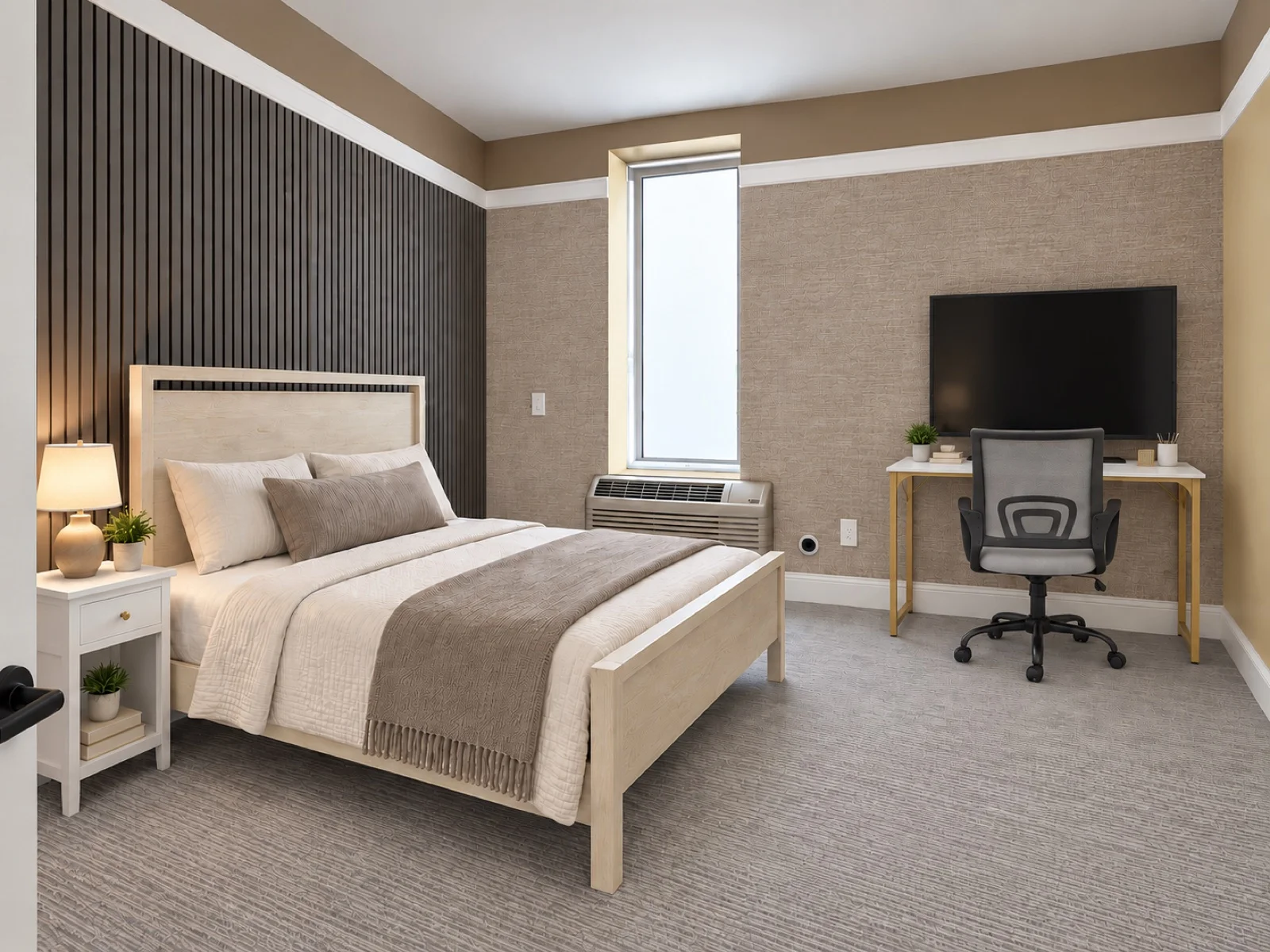 Private room with private bathroom in Midtown – Utilities included