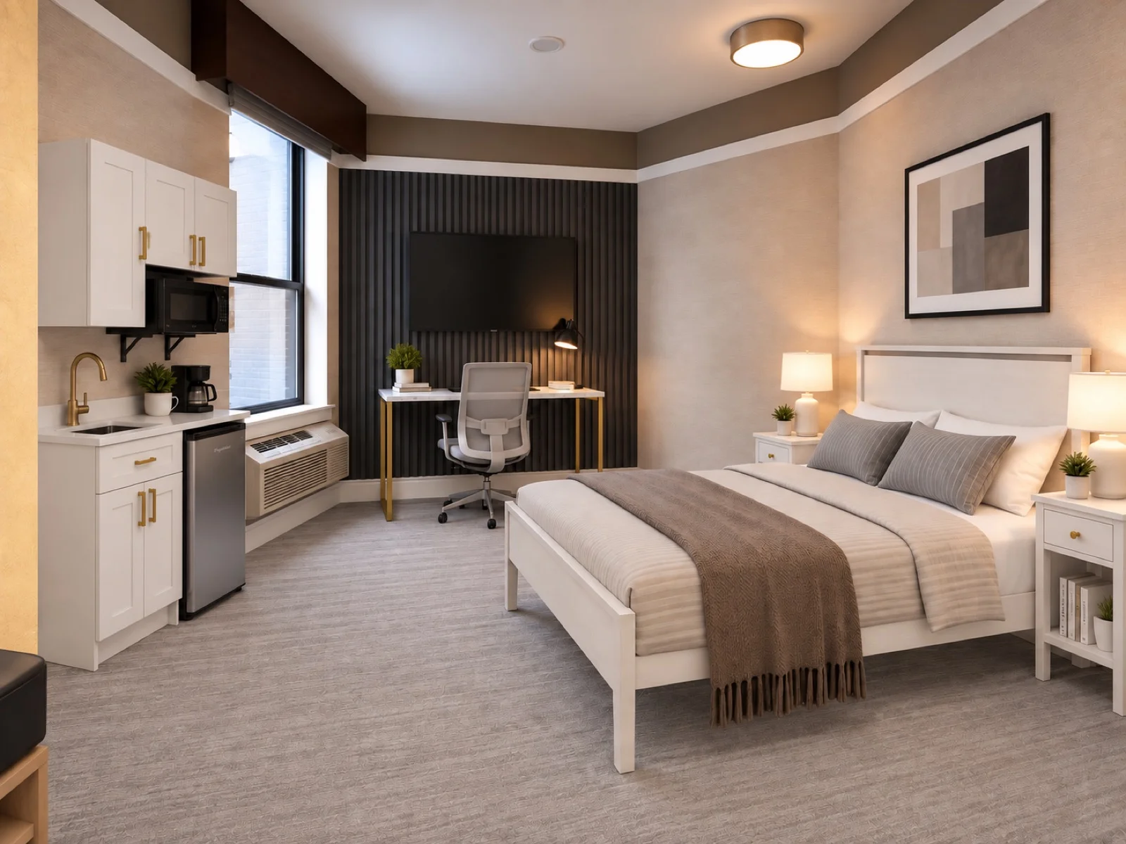 Private room with private bathroom in Midtown – Utilities included