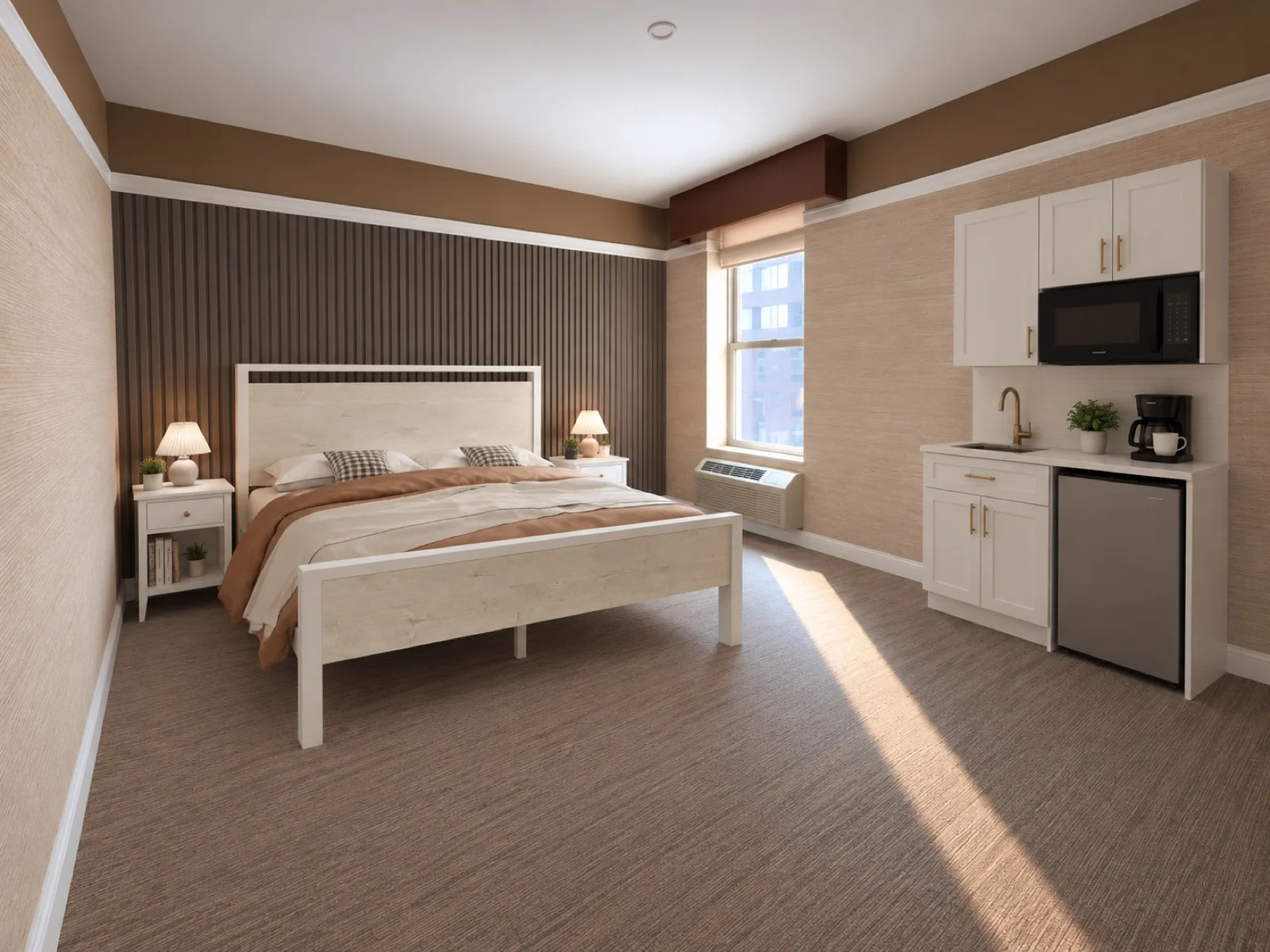 Private room with private bathroom in Midtown – Utilities included