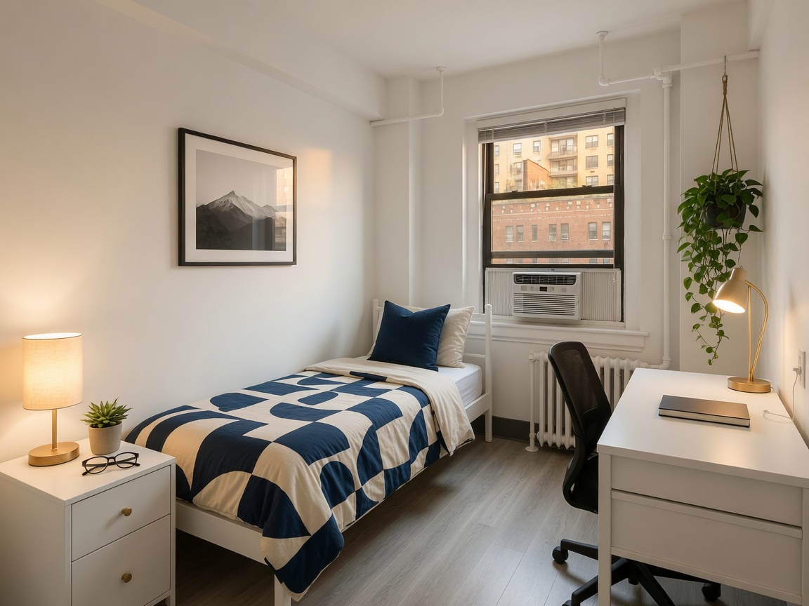 Private room with shared bathroom in Lincoln Square – Furnished, photo 6