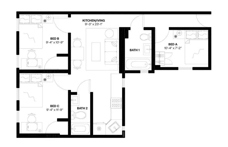 Private room with shared bathroom in Upper West Side – Furnished, photo 5