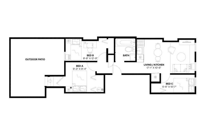Private room with shared bathroom in Upper East Side – Furnished, photo 5