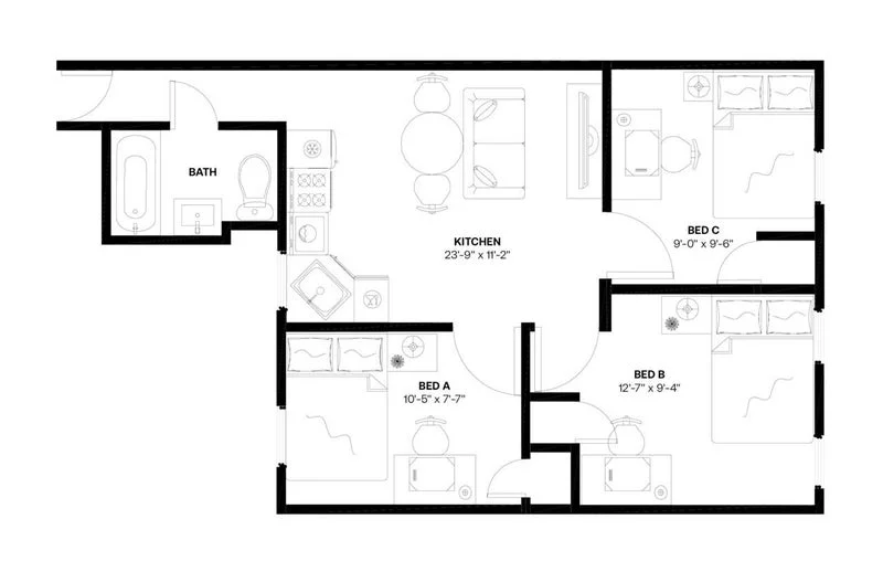 Private room with shared bathroom in Upper West Side – Furnished, photo 5