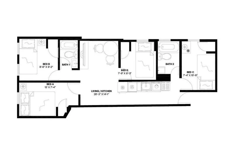 Private room with shared bathroom in Upper West Side – Furnished, photo 6